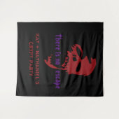 Tenture Décor de fête d'Halloween crâne rouge thème horreu (Devant (Horizontal))