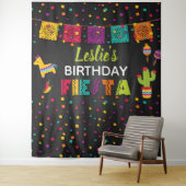 Tenture Décor de fond d'anniversaire Fiesta - Pinata (En situation)