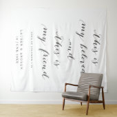 Tenture Décor de fond de cérémonie de mariage des Écriture (En situation (horizontale))