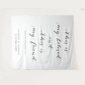 Tenture Décor de fond de cérémonie de mariage des Écriture (Devant (Horizontal))