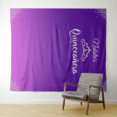 Tenture Décor de fond de couronne de Princesse Diamant pou (En situation (horizontale))