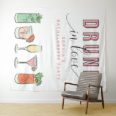 Tenture Décor de fond de fête de Bachelorette amoureux ivr (En situation (horizontale))