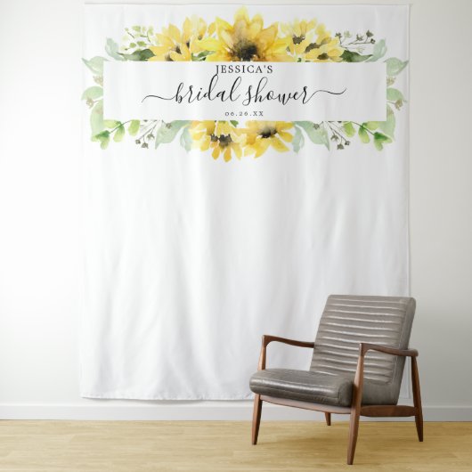 Tenture Décor de fond de jardin de tournesol pour fête de (En situation)