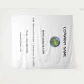 Tenture Décor de fond de logo d'entreprise (Devant (Horizontal))