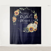 Tenture Décor de fond de mariage avec tournesols verts aut (Devant)