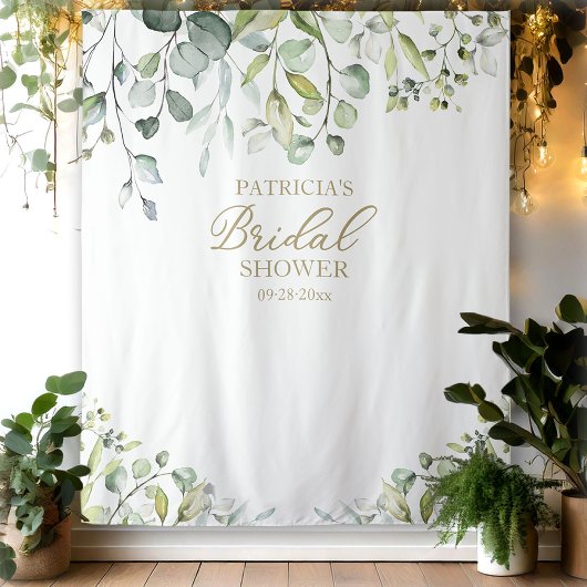 Tenture Décor de fond de mariage avec verdure pour séance