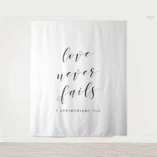 Tenture Décor de fond de mariage chrétien pour cérémonie d