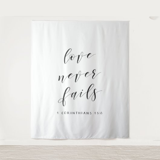 Tenture Décor de fond de mariage chrétien pour cérémonie d (Devant)