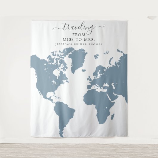 Tenture Décor de fond de mariage de Miss à Mrs (Devant)