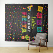 Tenture Décor de fond pour anniversaire Fiesta - Pinata (En situation (horizontale))