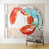 Tenture Décor de fond pour événement de fruits de mer et d (En situation (horizontale))