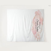 Tenture Décor de fond pour fête d'anniversaire Sweet Sixte (Devant (Horizontal))