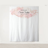 Tenture Décor de fond pour fête d'anniversaire Sweet Sixte (Devant)