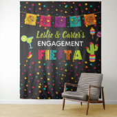 Tenture Décor de fond pour fête de fiançailles Fiesta (En situation)
