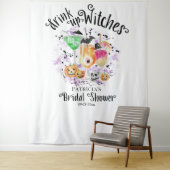 Tenture Décor de fond pour fête prénuptiale de sorcières à (En situation)