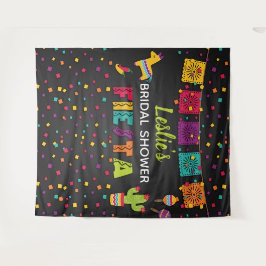 Tenture Décor de fond pour fête prénuptiale Fiesta - Pinat (Devant (Horizontal))