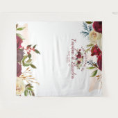 Tenture Décor de fond pour Photomaton de mariage au Manoir (Devant (Horizontal))