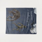Tenture Décor de fond pour soirée Halloween loup-garou (Devant (Horizontal))