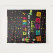Tenture Décor de fond pour une fête prénuptiale Fiesta (Devant (Horizontal))