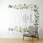 Tenture Décor de mariage à l'arche de feuilles de verdure  (En situation (horizontale))