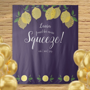 Tenture Décor de mariage avec citrons Main Squeeze Fond Vi