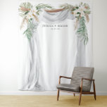 Tenture Décor de mariage bohème en arche Toile de fond pou<br><div class="desc">Vos invités ADORERONT poser devant ce décor époustouflant ! Ce sera le clou de l'événement !</div>
