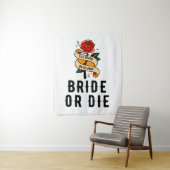 Tenture Décor de mariage gothique jusqu'à ce que la mort n (En situation)