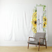 Tenture Décor de mariage Jardin de Tournesols Nous faisons (En situation (horizontale))