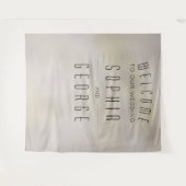 Tenture Décor de mariage moderne à feuille métallique (Devant (Horizontal))