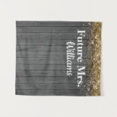 Tenture Décor de mariage rustique futur Mme Bridal Shower  (Devant (Horizontal))