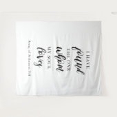 Tenture Décor de mariage rustique – Style ferme (Devant (Horizontal))