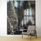 Tenture Décor de Noël à l'ancienne scène Art du mur (En situation)