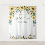 Tenture Décor de photobooth élégant eucalyptus pour fête d (Devant)