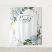 Tenture Décor de shower de mariage Accessoire photo Bleu p (Devant)