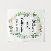 Tenture Décor du stand photo, Mariage verdoyant Retour (Devant (Horizontal))