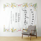 Tenture Décor fleur sauvage Graduation (En situation (horizontale))