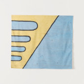 Tenture Décor jaune et bleu (Devant (Horizontal))