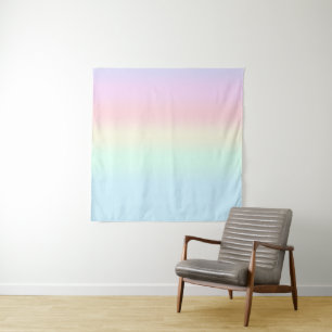 Tenture Décor moderne coloré aquarelle arc-en-ciel