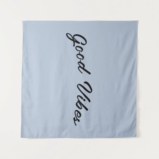 Tenture Décor moderne Good Vibes bleu esthétique Cool (Devant (Horizontal))