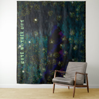 Tenture DECOR_Room_CUTE MÈRE GIFT_blue _RMDESIGNFLO55