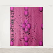 Tenture DECOR_Room_CUTE MÈRE GIFT_DARKPINK_RMDESIGNFLO55 (Devant)