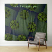 Tenture DECOR_Room_CUTE MÈRE GIFT_olive _RMDESIGNFLO55 (En situation (horizontale))