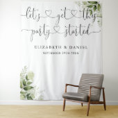 Tenture Décor Végétal Mariage Photo Commencé (En situation)