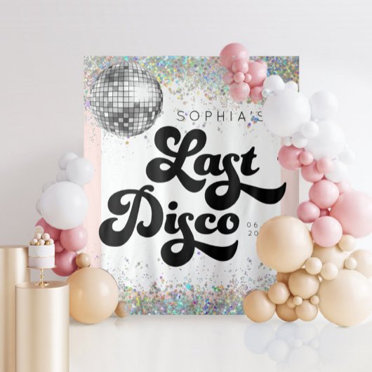 Tenture Décoration de dernier disco pour enterrement de vi