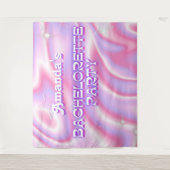 Tenture Décoration de fête de bachelorette rétro ambiance  (Devant)