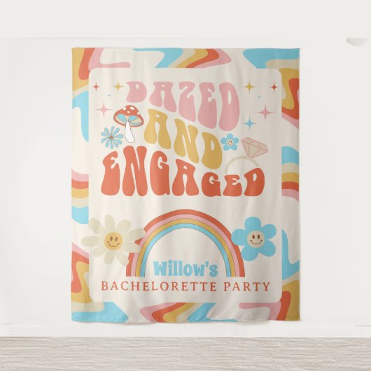Tenture Décoration de fête de fiançailles Dazed And Engage (Devant)