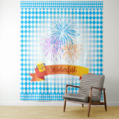 Tenture Décoration de fête de la bière OKTOBERFEST motif b (En situation)