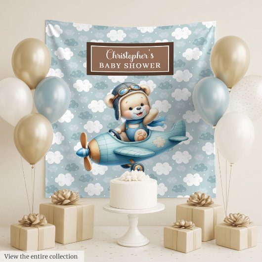 Tenture Décoration de fête prénatale unique pour un pilote