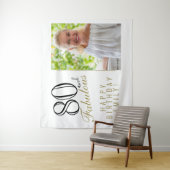 Tenture Décoration de fond pour 80 ans et fabuleuse photo  (En situation)