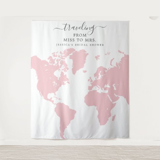 Tenture Décoration de mariage de Miss à Mrs (Devant)